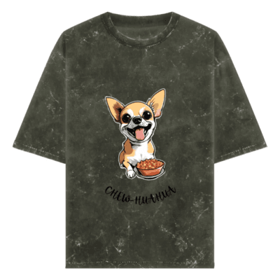 Chewhuahua - Acid Wash Oversized Classic T Shirt
