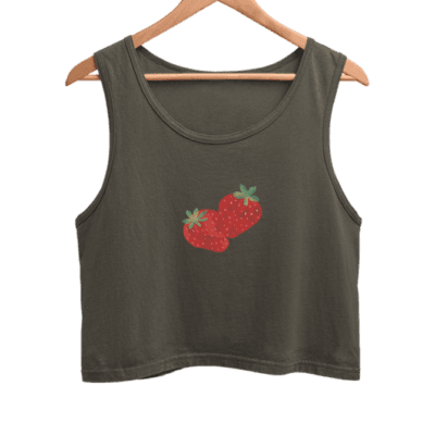 Strawberries - Crop Tank Top