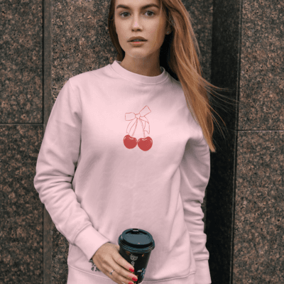 Cherry Bow - Sweatshirt