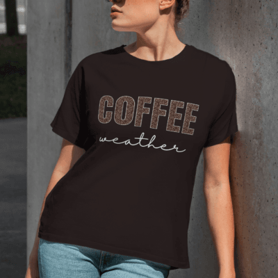 Coffee Beans - Round Neck Half Sleeve T-Shirt