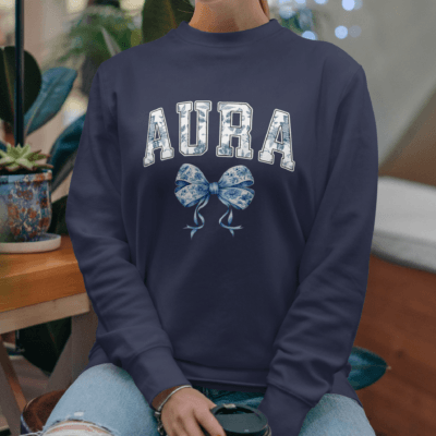 Aura Chinoisserie Bow - Sweatshirt