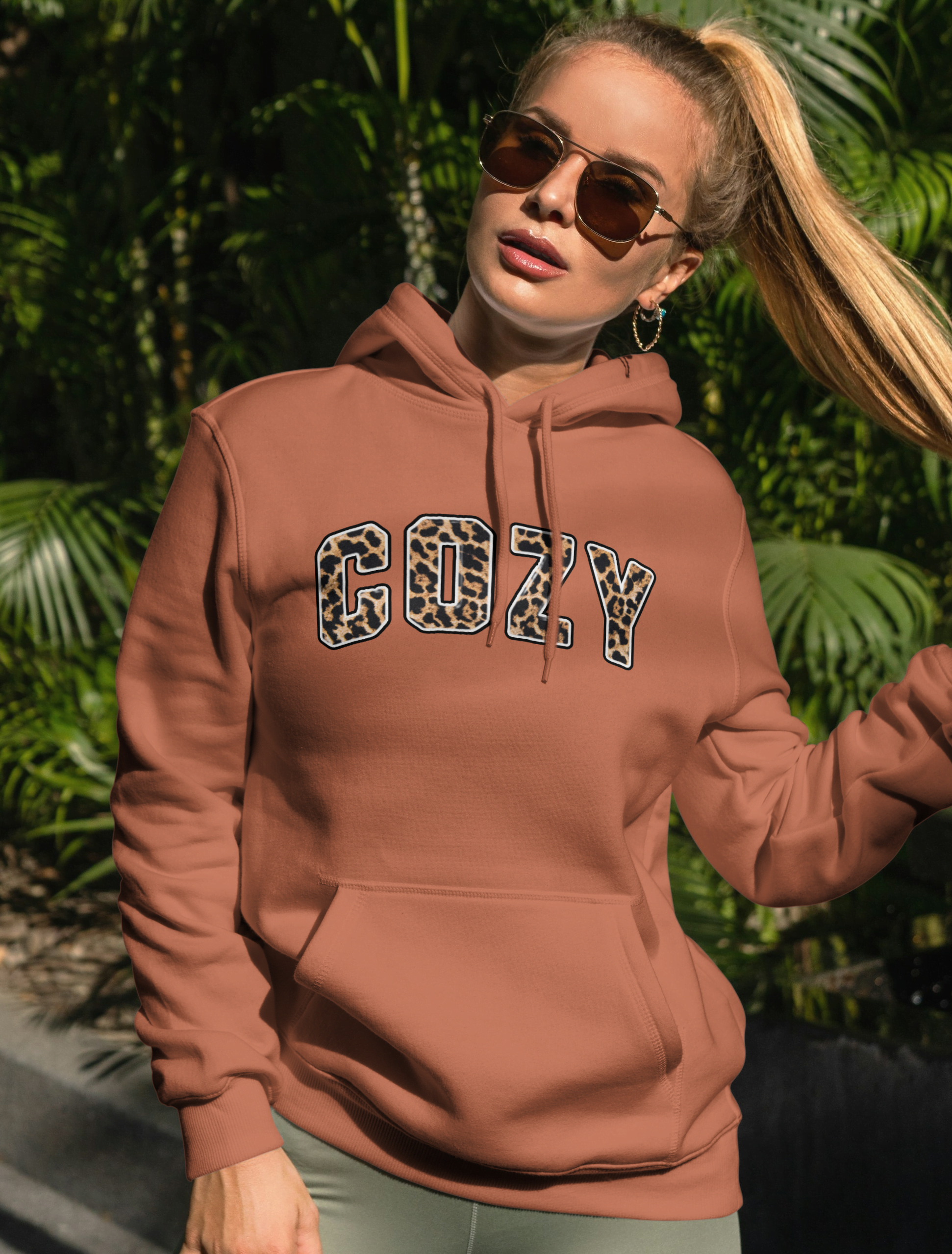 Cozy Leopard Print - Hoodie