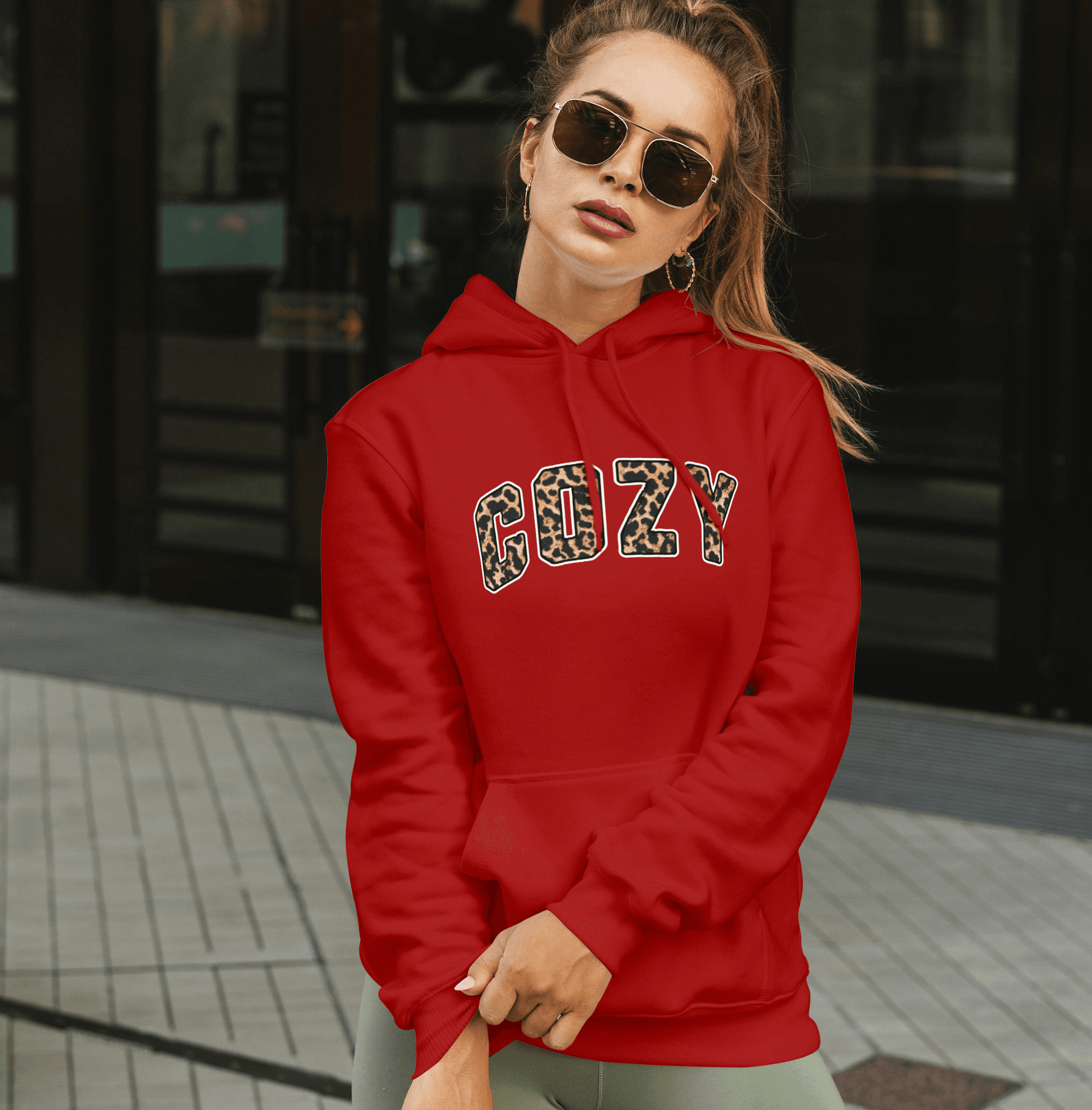 Cozy Leopard Print - Hoodie