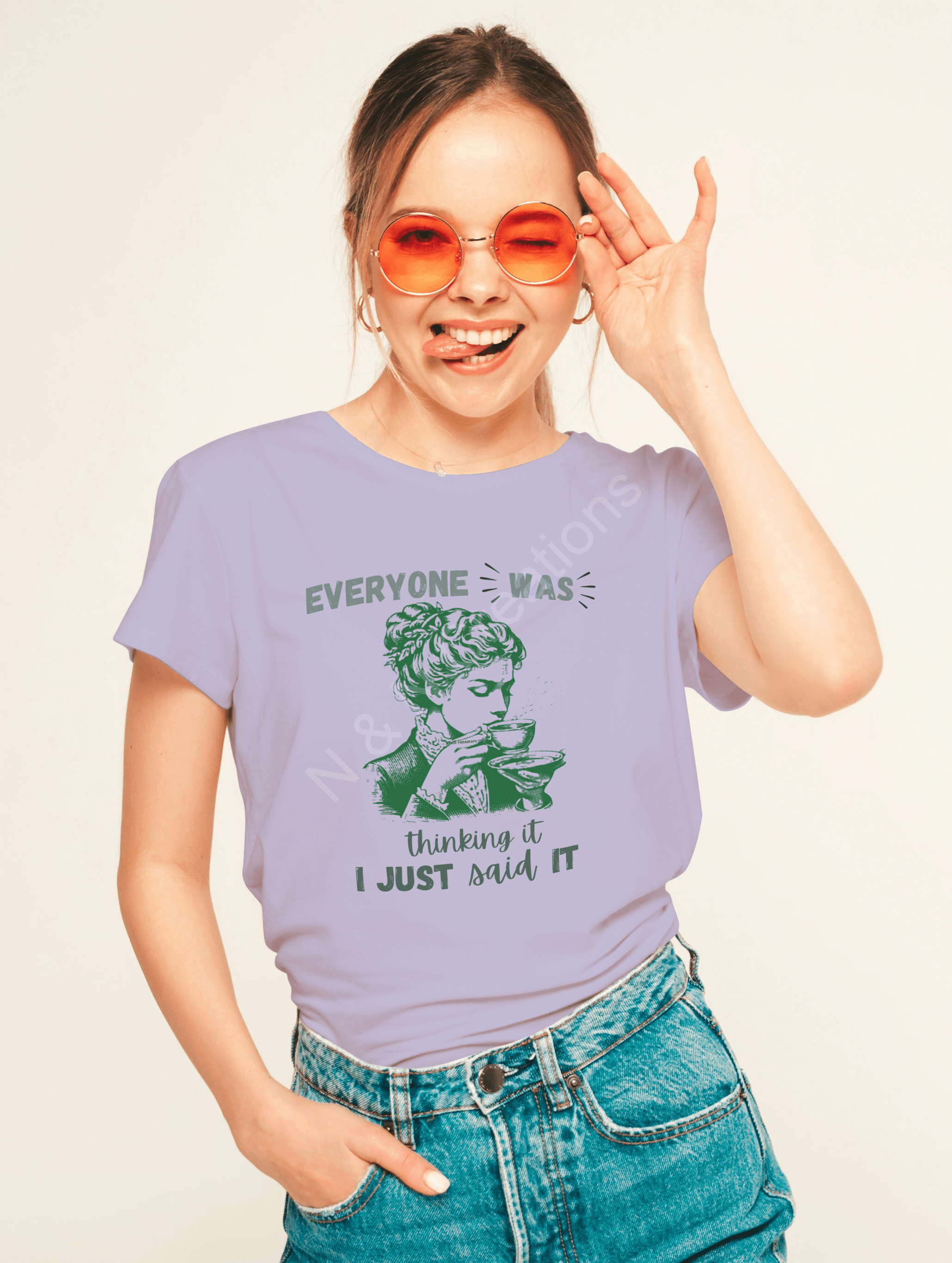 Everyone Was Thinking, I Just Said It - Round Neck Half Sleeve T-Shirt