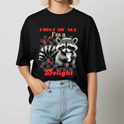 Funny Racoon - Oversized Tshirt