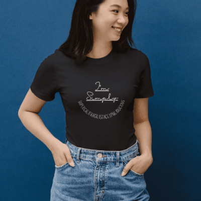 I'm simply SUPERCALIFRAGILISTICEXPIALIDOCIOUS - Round Neck Half Sleeve T-Shirt