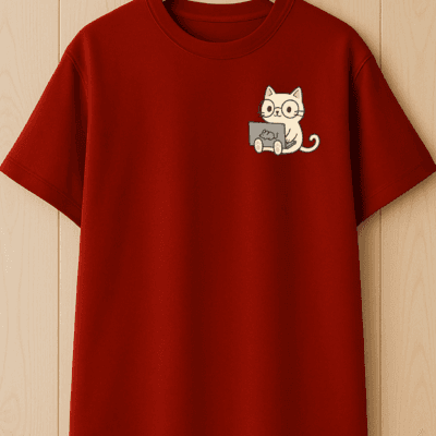 Laptop Cat - Oversized Tshirt