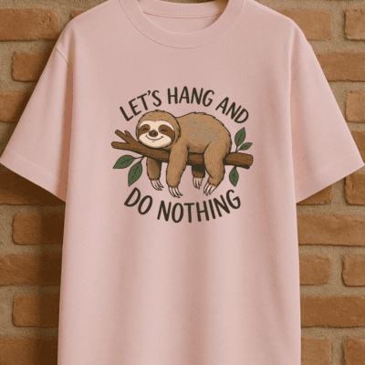 Let's Hang and Do Nothing - Oversized Tshirt