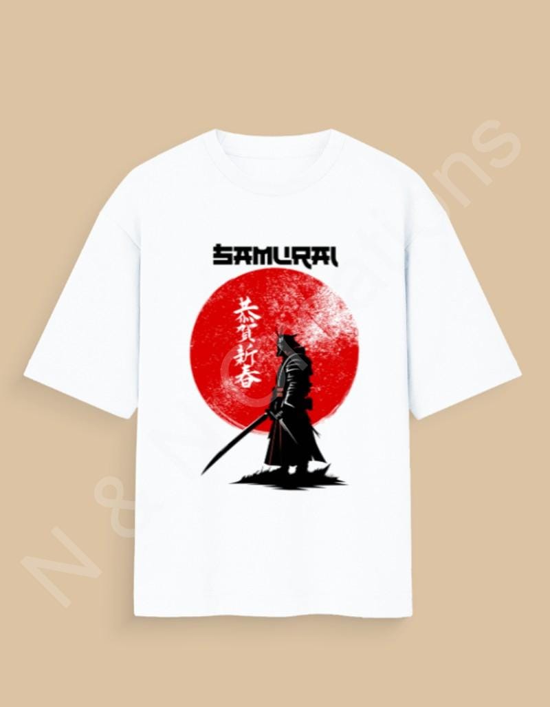 Samurai - Unisex Oversized Standard T-Shirt - Image 4