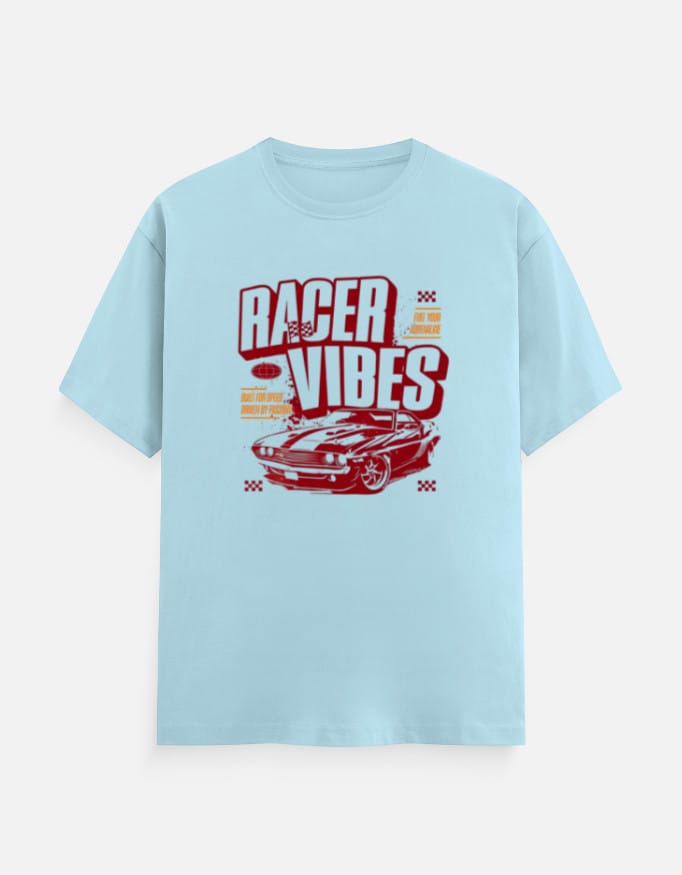 Racer Vibes - Men’s Round Neck Regular Fit Half-Sleeve Tshirt - Image 2