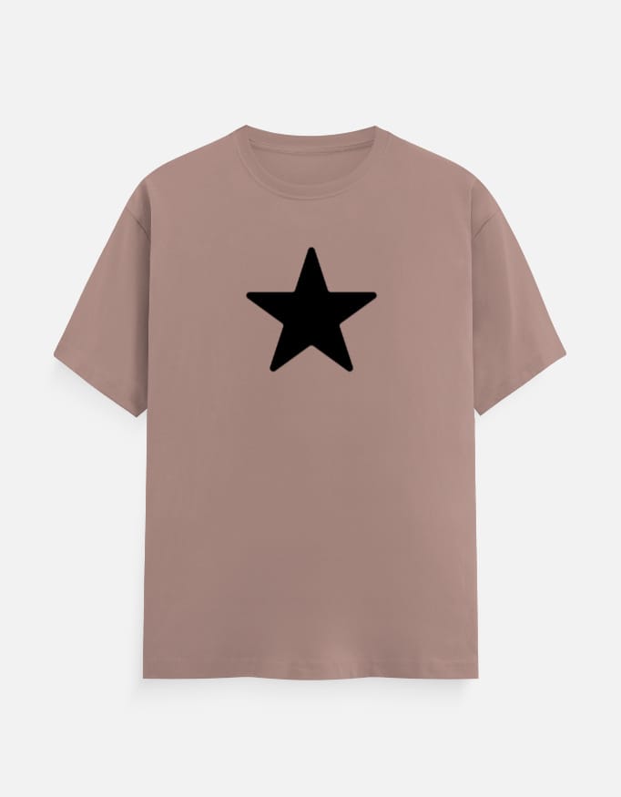 Star - Men's Round Neck Half-Sleeve T-Shirt