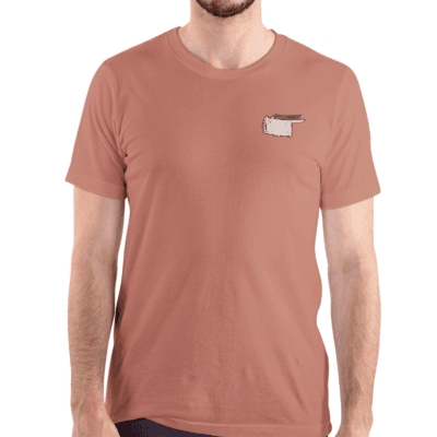 Crazy Cat - Men’s Round Neck Regular Fit Half-Sleeve Tshirt