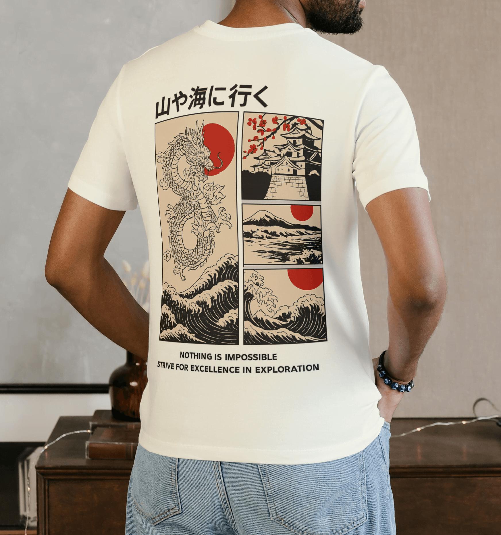 Mountains or Sea? - Men’s Round Neck Regular Fit Half-Sleeve Tshirt