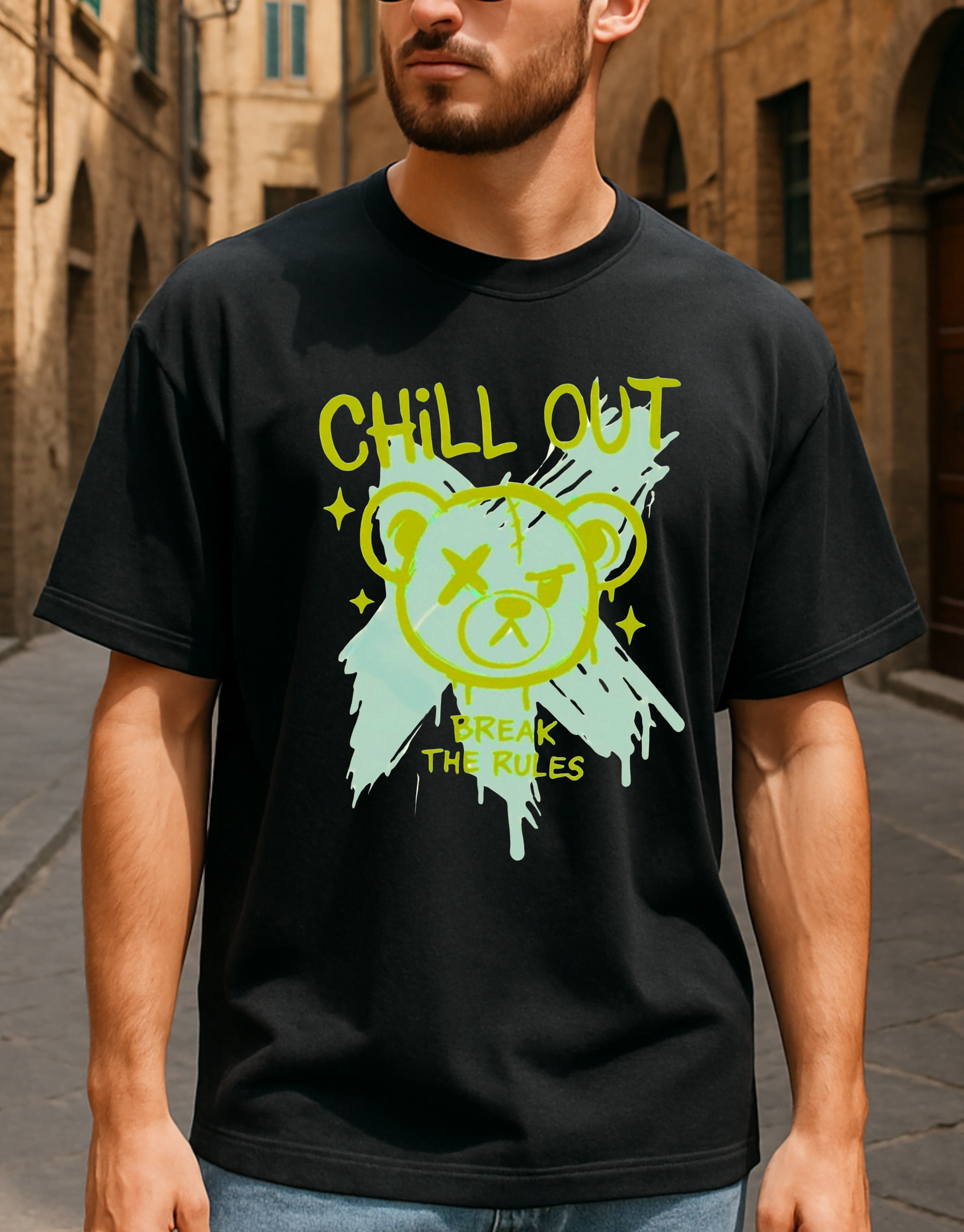 Chill Out, Break The Rules - Oversized Standard T-Shirt