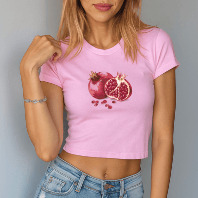 Pomegranate - Women's Baby Tee