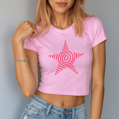 Twirly Star - Women's Baby Tee