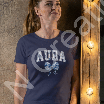 Aura - Women's Round Neck Half-Sleeve T-Shirt